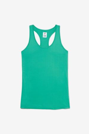 FILA Essentials Racerback Tank Vests Green,Womens Tennis | CA.XUDWJI026